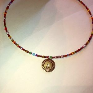 Bead wired necklace